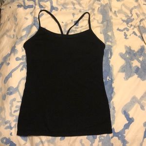 Black Lululemon power y tank